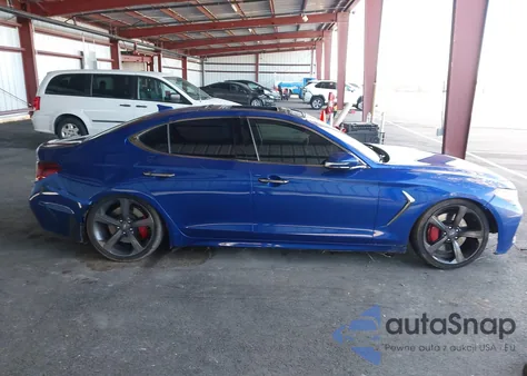 2019 Genesis G70 3.3T Advanced из США, поврежденный, VIN KMTG34LE5KU025171